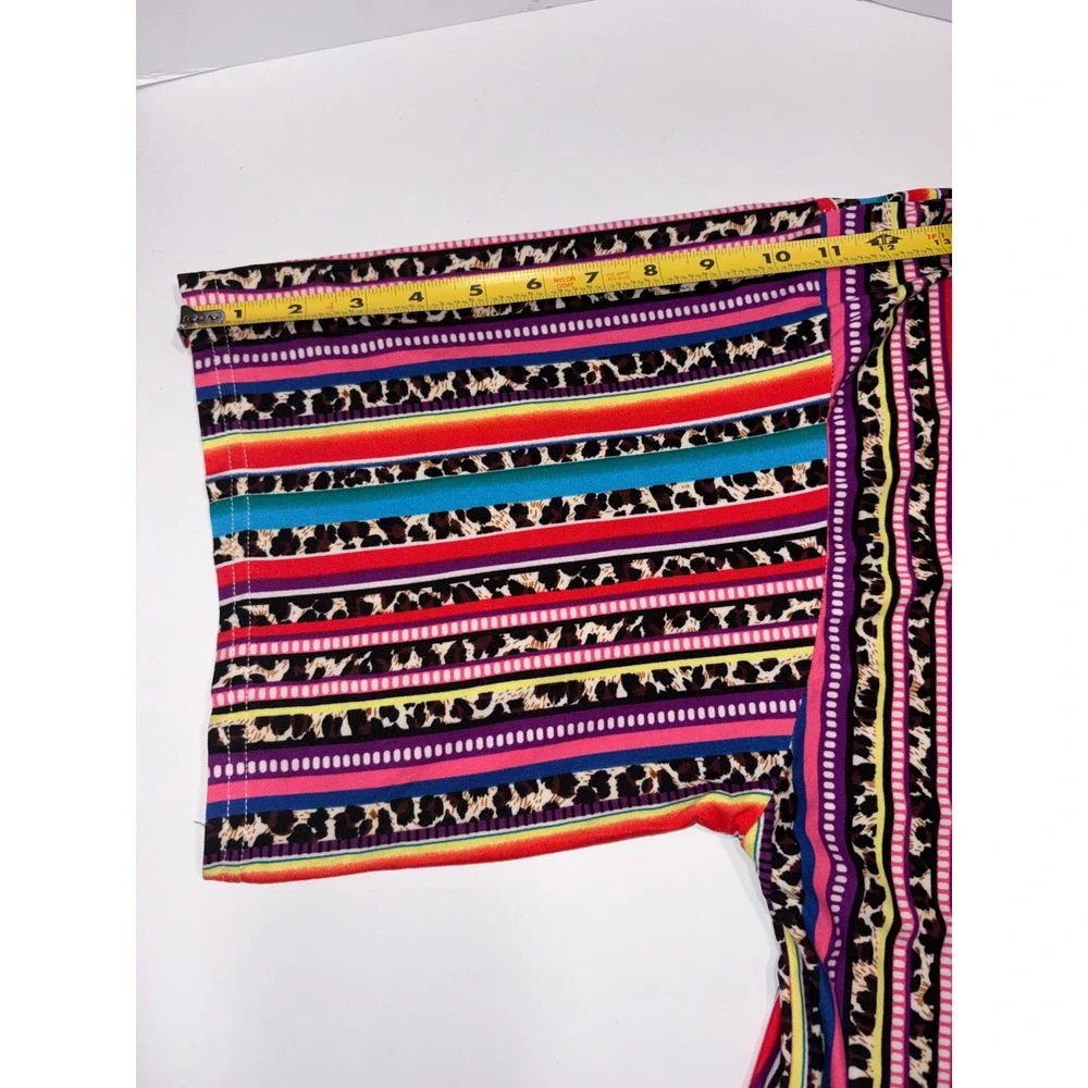 Vibrant Southwest Aztec Print Long Kimono Duster Cardigan Boho Tribal SZ UNKNOWN - Picture 11 of 12